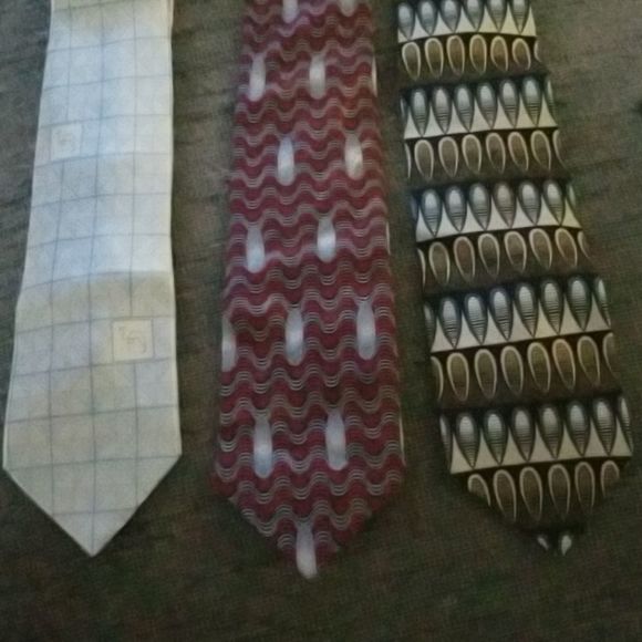 Pierre Balmain & Picasso Mens Silk Neck Ties 3! - Picture 11 of 11